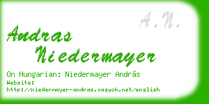 andras niedermayer business card